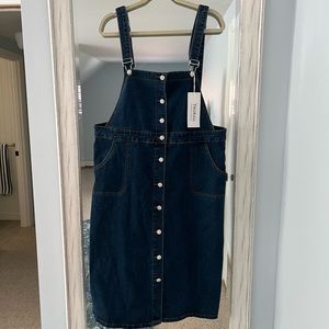 Denim button down jumper